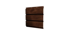 Софит металлический полная перфорация 0,45 Print Elite с пленкой Cherry Wood TwinColor