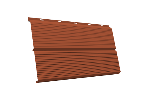 ЭкоБрус 0,345 Gofr GL 0.5 Satin RAL 8004 терракота