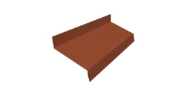 Отлив простой 50 0,45 PE с пленкой RAL 8004 терракота (2м)