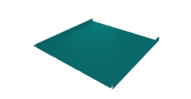 Фальц двойной стоячий Line Grand Line 0,45 PE с пленкой на замках RAL 5021 водная синь