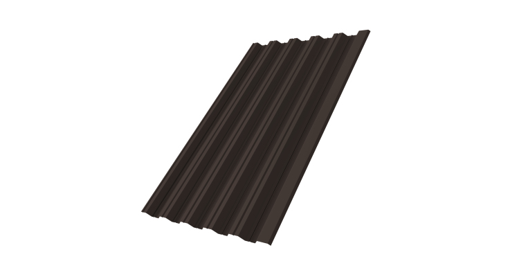 Профнастил НС35 R 0.45 PE RR 32 темно коричневый