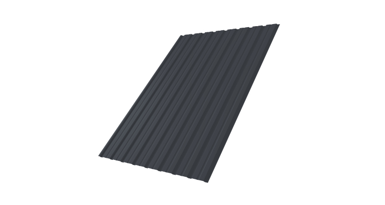 Профнастил С10В 0.4 РЕ-Double RAL 7024 мокрый асфальт