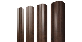 Штакетник М-образный А фигурный 0,45 Print Premium Antique Wood TwinColor