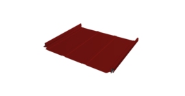 Кликфальц Pro Line Grand Line 0,45 PE с пленкой на замках RAL 3011 коричнево-красный