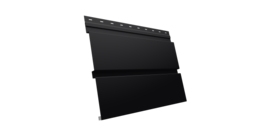 Квадро брус 0.5 Satin Мatt с пленкой RAL 9005 черный