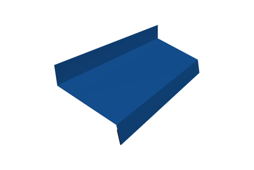 Отлив простой 50 0,5 Satin с пленкой RAL 5005 сигнальный синий (2м)