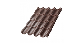 Металлочерепица Металл Профиль Монтерроса-M NormanMP (ПЭ-01-8017-0.5)