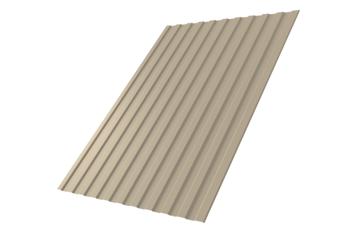 Профнастил С8А 0,45 PE RAL 1015 светлая слоновая кость