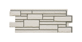 Фасадная панель GL Камелот Design молочный со швом RAL 7006