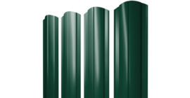 Штакетник Круглый фигурный 0,45 PE-Double RAL 6005 зеленый мох