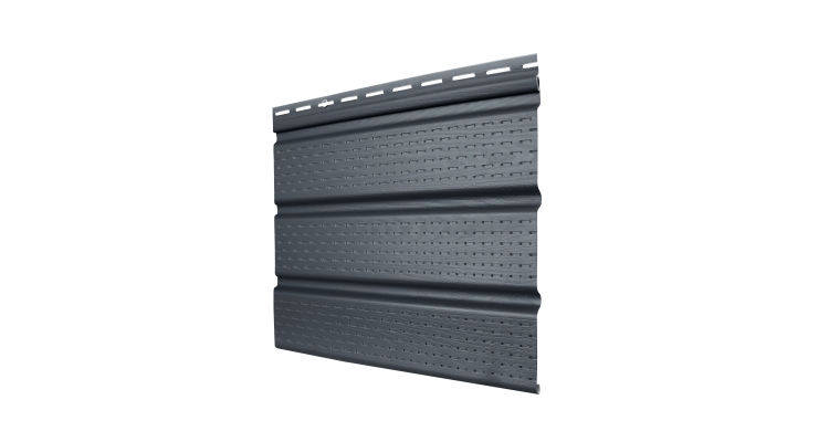 Софит Premium Acryl GL полностью перфорированный графит (3,0м)