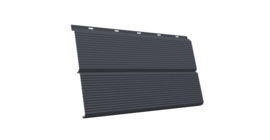 ЭкоБрус 0,345 Gofr 0.45 Drap TX с пленкой RAL 7024 мокрый асфальт