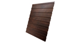 Профнастил С10A 0,45 Print-Double Premium Cherry Wood Dark F