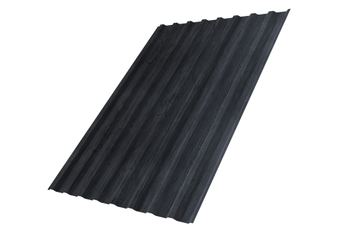 Профнастил С20B 0,45 Print Premium Grey Wood TwinColor