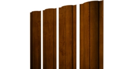 Штакетник Круглый с прямым резом 0,45 Print Premium Golden Wood Intense FTC