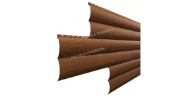 Сайдинг Металл Профиль Woodstock-Т-28х330 (ECOSTEEL_MA-01-МореныйДуб-0.5)