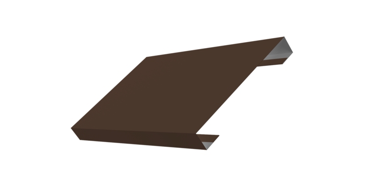 Ламель лицевая 150 забора жалюзи Texas 0.45 Drap TX RAL 8017 шоколад