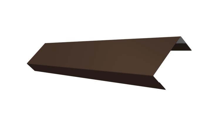 Ламель лицевая 50 забора жалюзи Texas 0.45 Drap TwinColor с пленкой RAL 8017 шоколад