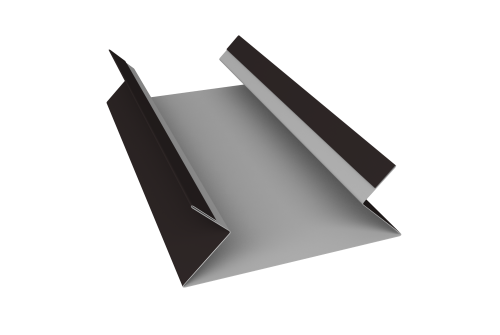 Планка угла внутреннего составная верхняя 0,45 Drap RAL 9005 черный (2м)