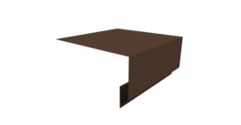 Планка околооконная сложная Экобрус Grand Line 200х75х25 0,45 Drap TwinColor RAL 8017 шоколад (2м)