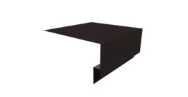 Планка околооконная сложная Экобрус Grand Line 200х75х25 0,5 Satin с пленкой RAL 9005 черный (3м)