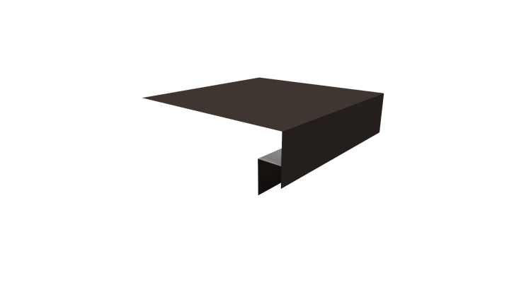 Планка околооконная сложная Экобрус Grand Line 250х50х25 0,45 Drap RR 32 темно-коричневый (3м)