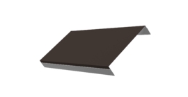 Ламель обратная 150 забора жалюзи Texas 0.5 Satin Matt с пленкой RR 32 темно-коричневый