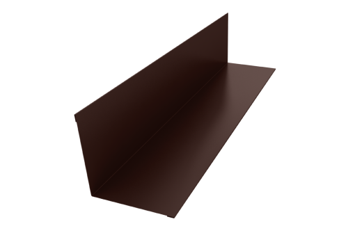 Угол внутренний 110х110 0,5 Satin с пленкой RAL 8017 шоколад (2м)