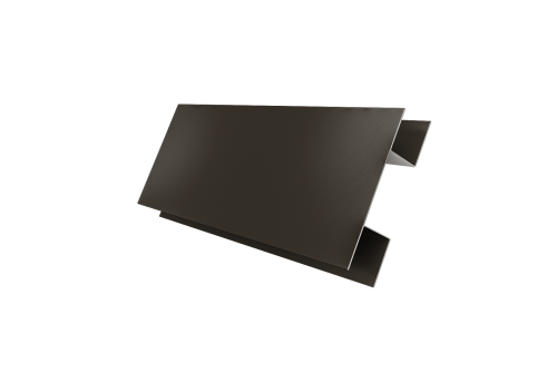 Планка H-образная стыковочная сложная 0,5 Satin с пленкой RR 32 темно-коричневый (2м)