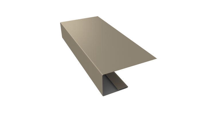 J-Профиль 18мм 0,45 PE с пленкой RAL 1015 светлая слоновая кость (3м)