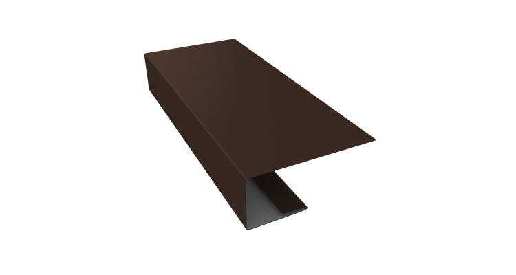 J-Профиль 18мм 0,5 Satin с пленкой RAL 8017 шоколад (3м)