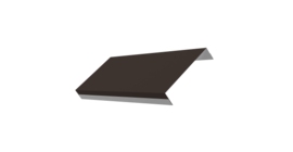 Ламель обратная 125 забора жалюзи Texas стартовая/финишная для калиток и ворот 0,5 Satin Matt TX RR 32 темно-коричневый