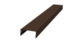 Крышка 30х15 жалюзи Texas 0,45 PE-Double RAL 8017 шоколад (2м)