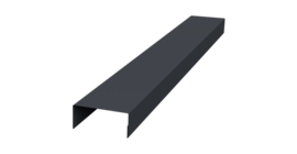 Крышка 30х20 жалюзи Texas 0,5 Atlas X RAL 7024 мокрый асфальт (3м)