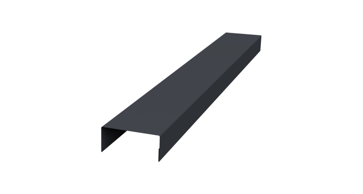 Крышка 45х20 жалюзи Texas 0,5 Atlas X RAL 7024 мокрый асфальт (2м)