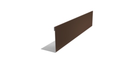 Нащельник 125 Texas 25х35 0,45 Drap TR RAL 8017 шоколад (L1,5)