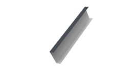 Декоративная накладка на столб универсальная 60х60 для забора жалюзи 0,45 Drap TR RAL 7024 мокрый асфальт (3м)