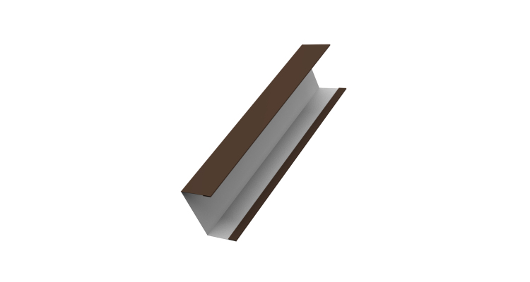 Крышка жалюзи Milan,Tokyo 0,5 Satin RAL 8017 шоколад (2,5м)