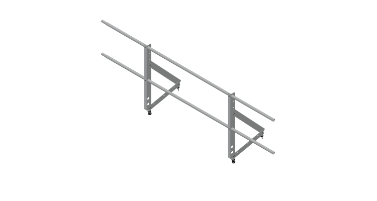 Ограждение кровельное Optima 0,65х2м RAL 7004