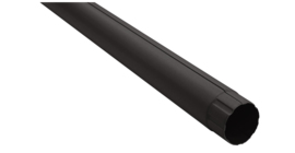 Труба круглая GL PU Matt 90 мм 3 м RR 32 темно-коричневый