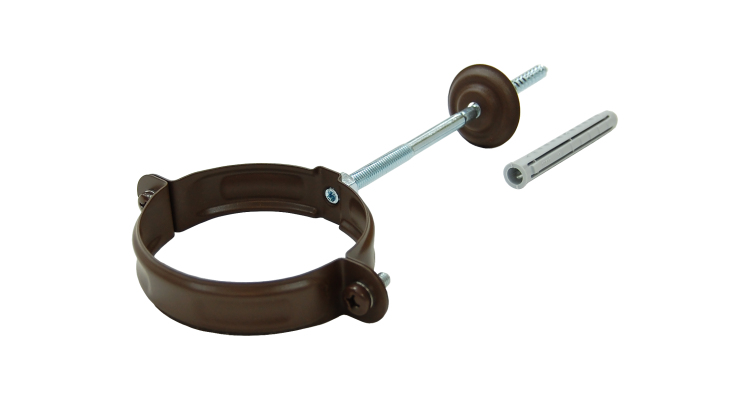 Хомут трубы GL PU Matt 90 мм RAL 8017 шоколад