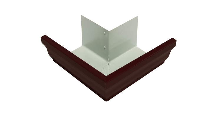 Угол желоба внешний Vortex Matt 90гр 127мм RAL 8017